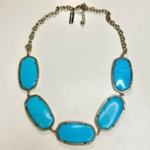 Kendra Scott Turquoise Blue Pendant Necklace